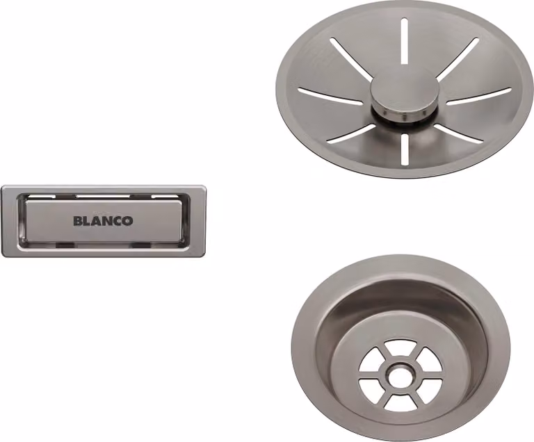 BLANCO set di scarico e troppopieno oro satinato per vasca singola PVD oro satinato