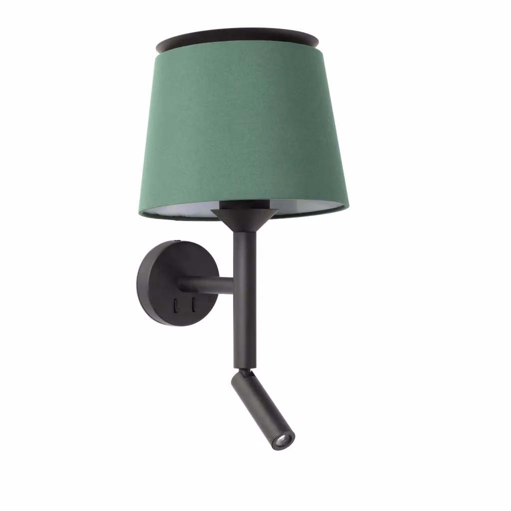 Applique con Led Savoy di Faro Barcelona, Colore Verde