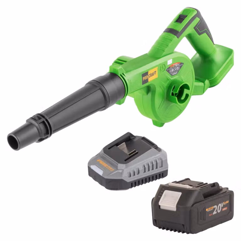 Soffiatore a batteria Procraft PB22bb 20 V + 1x batteria 4,0 Ah + caricabatteria