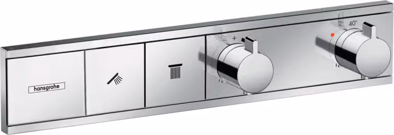 Thermostat RainSelect de la taille d'une main, dissimulé pour 2 consommateurs, 15380000, 15380000