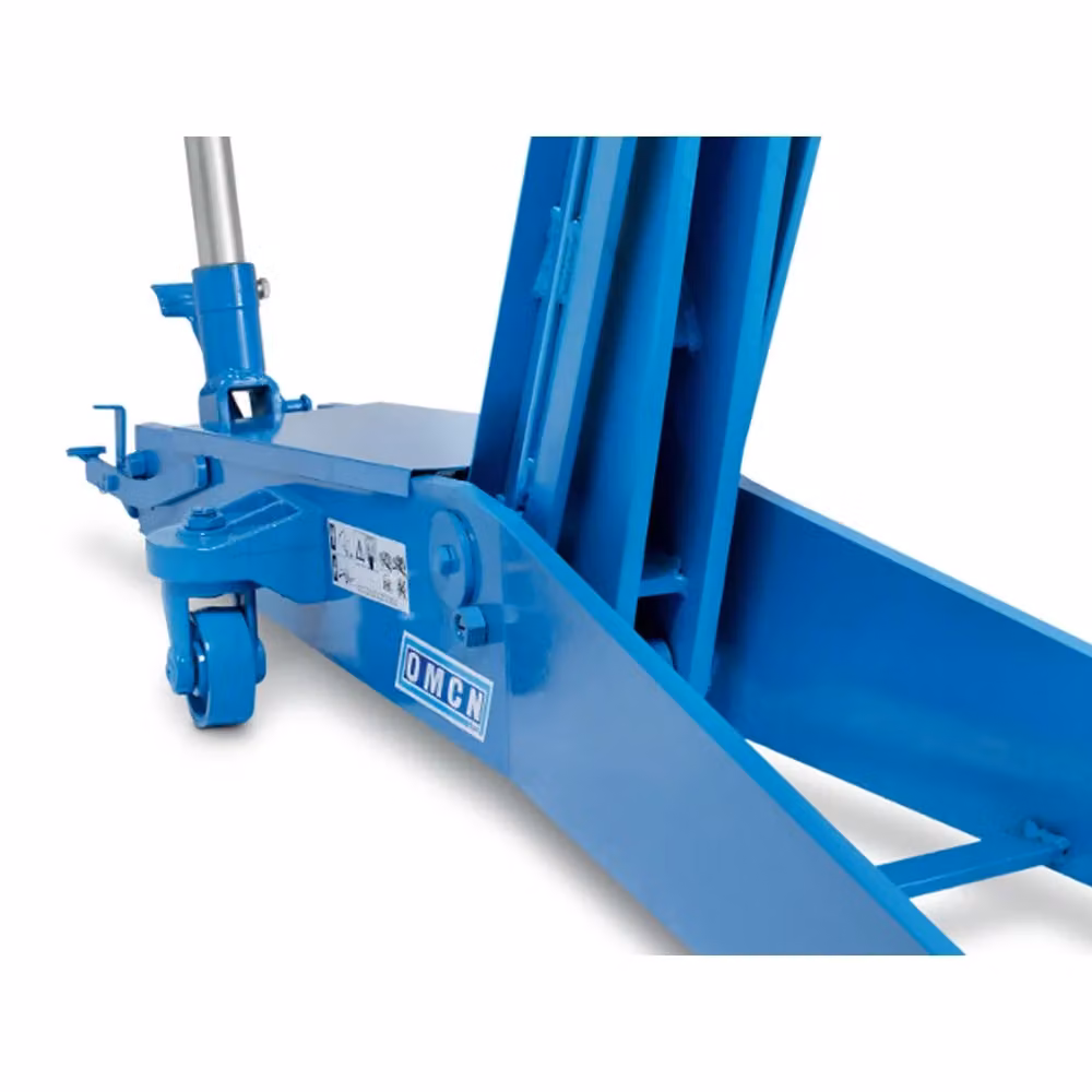 Carrello sollevatore idraulico OMCN per auto da 3 tonnellate, colore blu, larghezza: 52 cm – 2