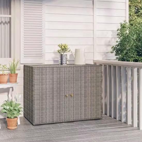 Tuinkast Hout - Tuinkast Hout Berging - Tuinberging Hout - Tuinkasten Voor Buiten - Grijs