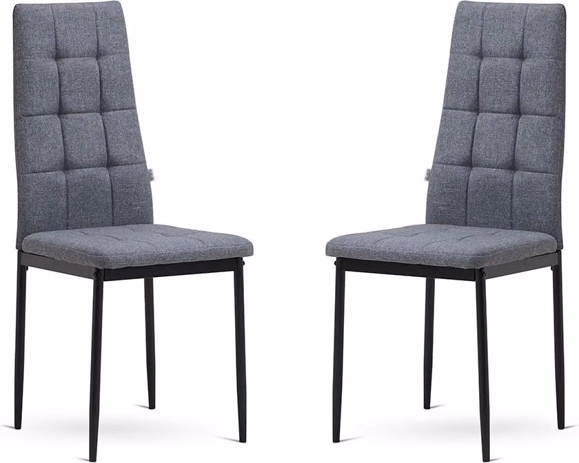 set di 2 sedie da interno con seduta imbottita e trapuntata e schienale alto, struttura in metallo color antracite - eleganti, comode e moderne, ideali per cucine,da pranzo, soggiorni, bar o ristoranti - LIDIA - Giallo scuro