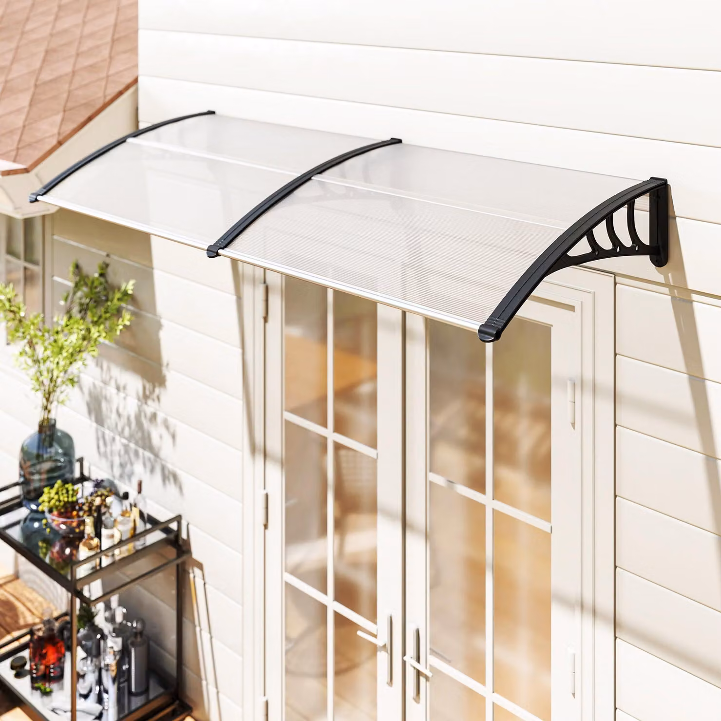 Copertura trasparente - Protezione per porte - Tende da sole - Tende impermeabili - Coperture per finestre - Protezione dai raggi UV