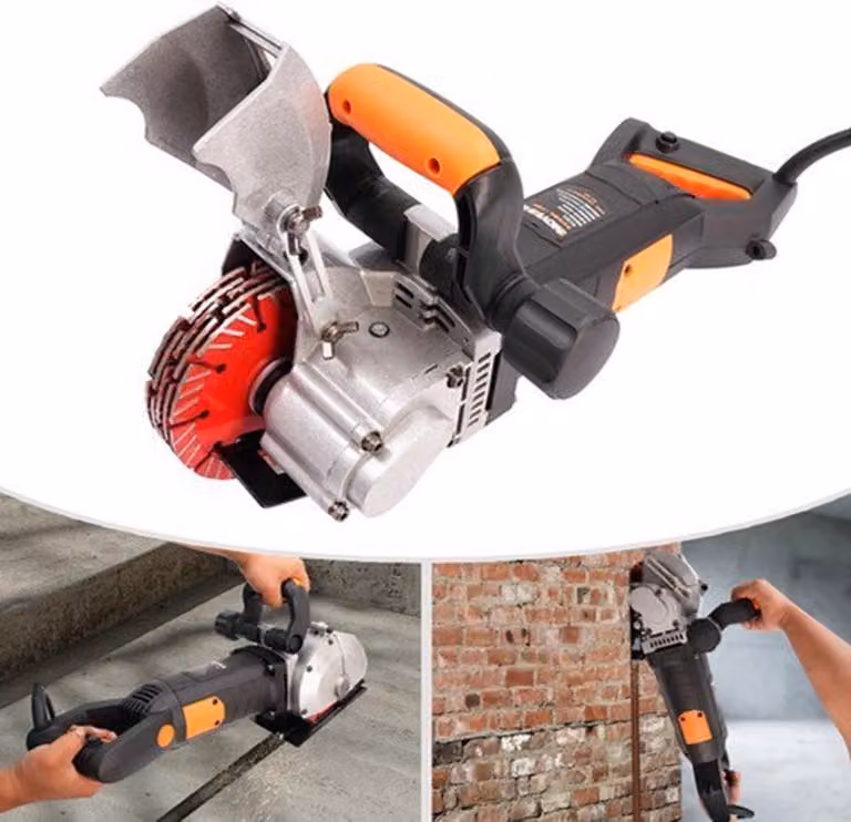 Troncatrice per calcestruzzo - 4800W - 5000 giri/min - Nera - ABS e alluminio - Ideale per costruzioni e ristrutturazioni