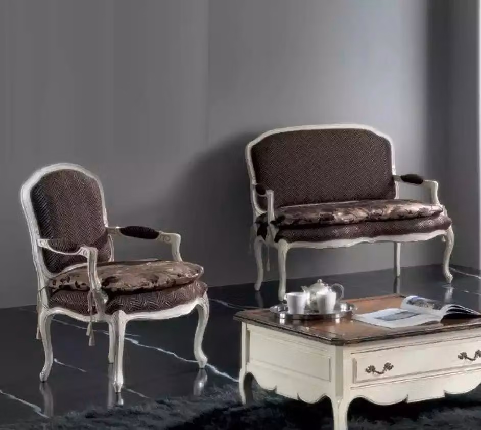 Sofa 2 Sitzer Klassische Polster Design Luxus Couch Sofas Sessel