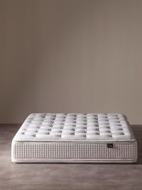 Materasso Doppio-Top Kenay Home colore bianco L/P/H: 160 x 190 cm