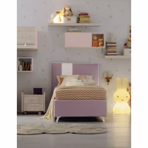 Letto singolo imbottito con riporto laterale - Tetris Colombini Casa