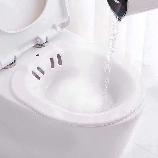 Sedia da bagno portatile per il trattamento delle emorroidi e la cura post-parto, 2,2 litri, per donne in gravidanza e anziani