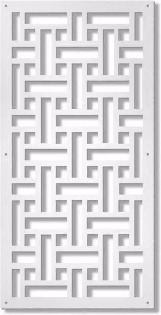 Pannello in PVC traforato Signorbit colore bianco spessore 10 mm L: 98 cm, H: 198 cm