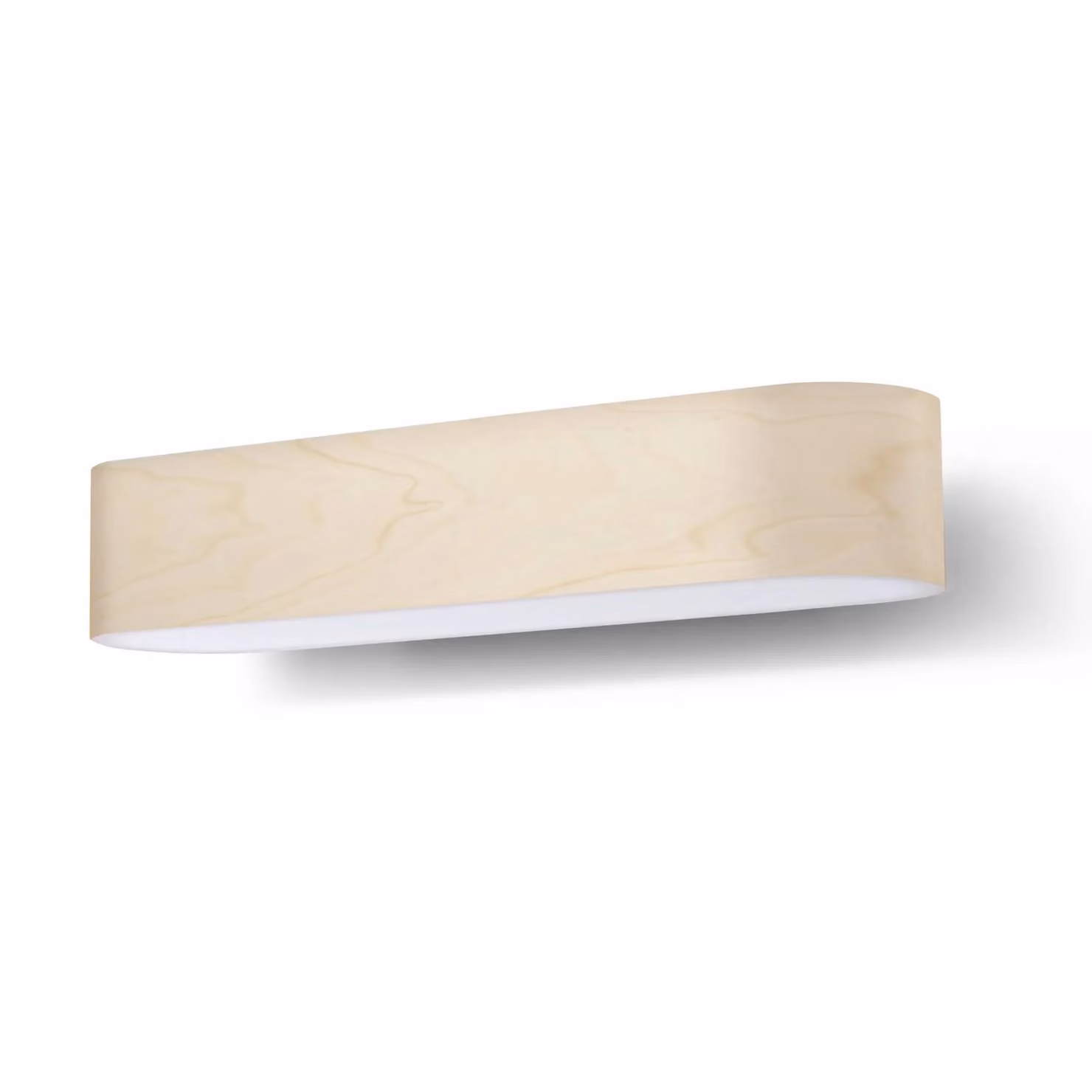 LZF LAMPS Applique da parete di design I-Club Small, dimmerabile, Crema / Ambra, Soggiorno / Sala da pranzo, Legno, Design, Applique