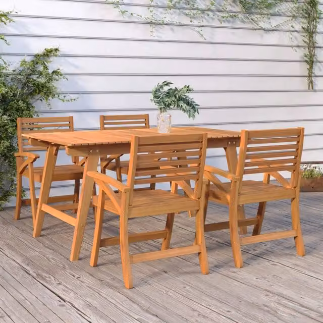 Sedie da Giardino 4 pz 58x58x87 cm Legno Massello di Acacia 3156868