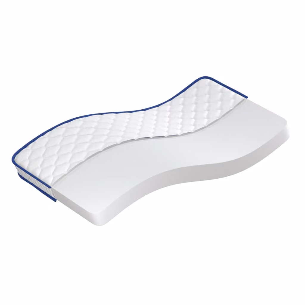 Materasso Viscoelastico Bianco 100x200x17 cm Morbido