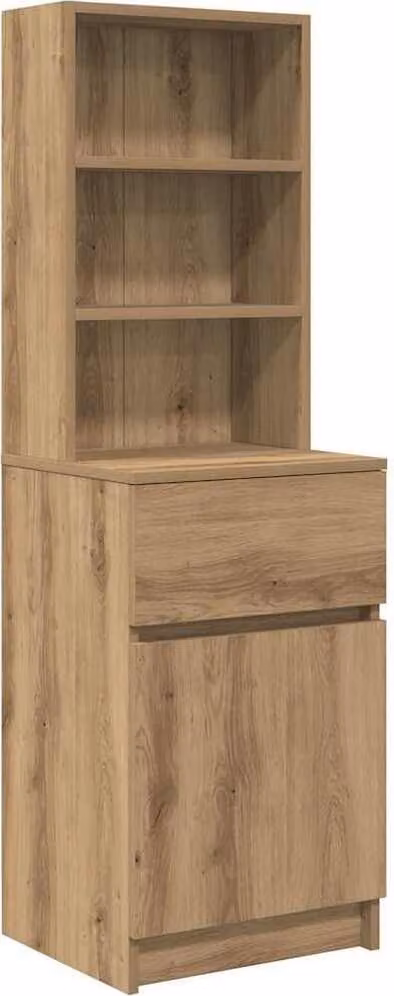Comodino Rovere Artigianale 39x35x125 cm in Legno Multistrato