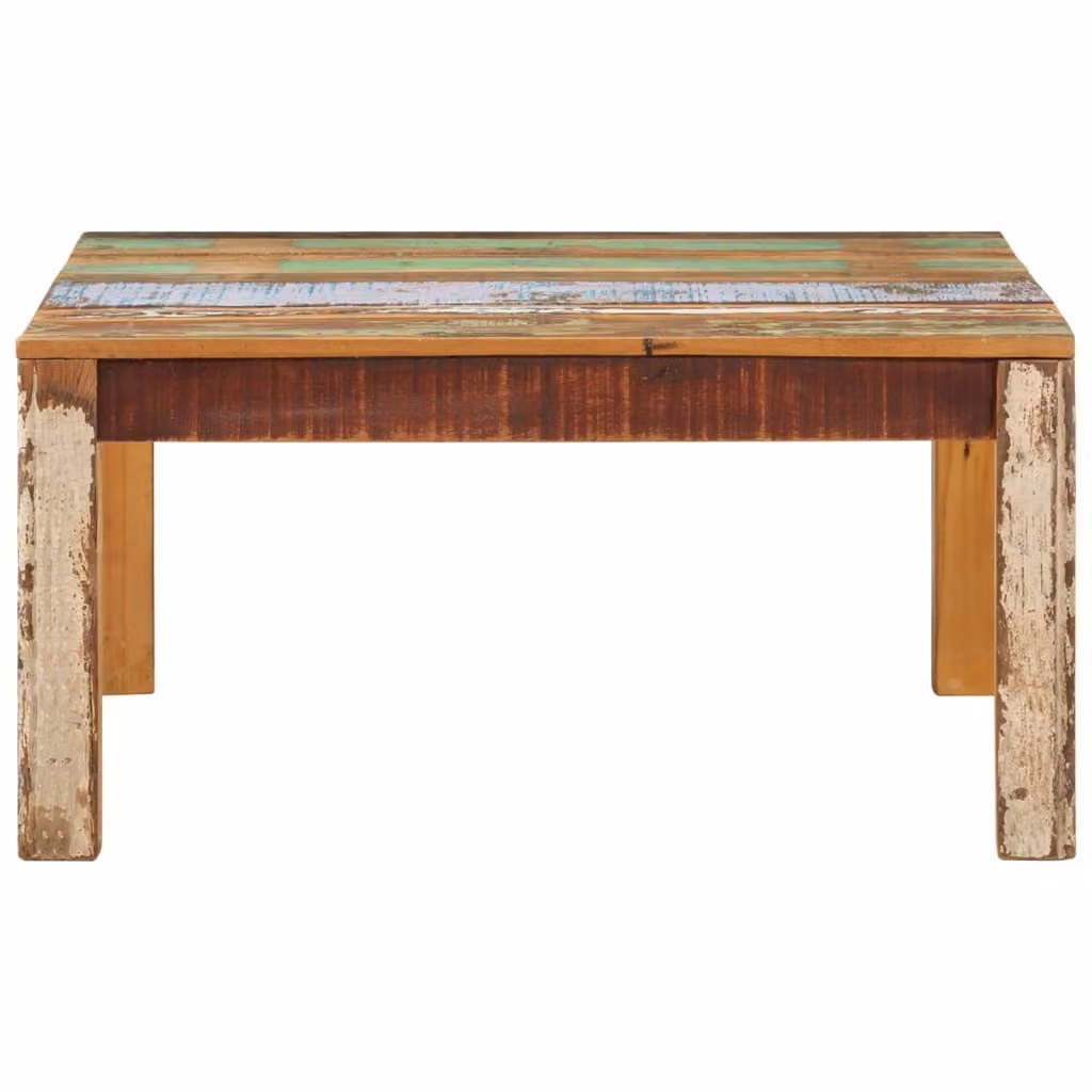 Tavolino 80x80x40 cm in legno massiccio di recupero