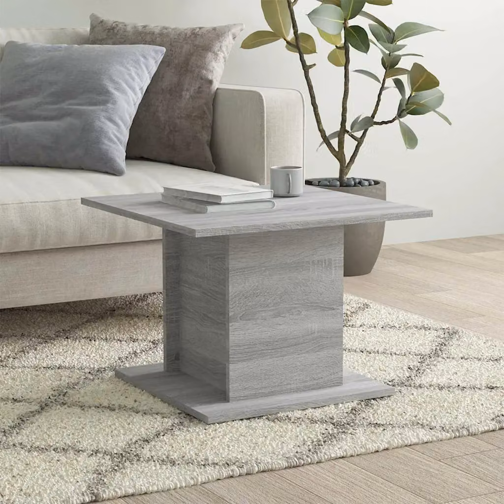 vidaXL Tavolino da Salotto Moderno Grigio in MDF L/P/H: 55,5 x 55,5 x 40 cm