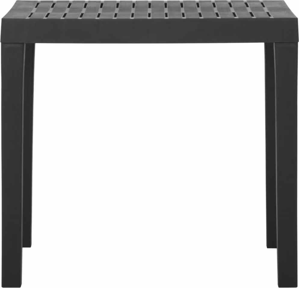 Tavolo da Giardino Grigio 79x65x72 cm in Plastica
