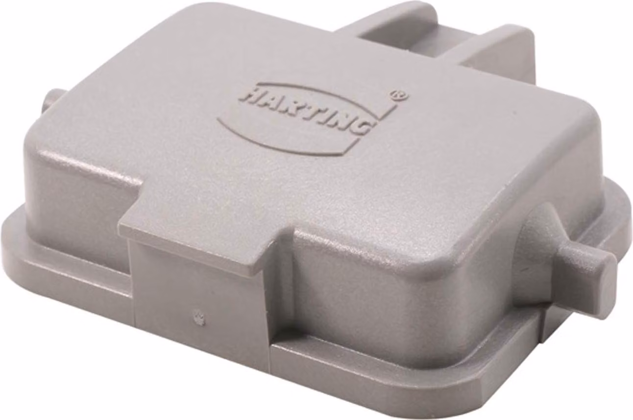 Cappuccio protettivo HARTING 6B in plastica per 1 staffa nella parte inferiore del supporto del cuscinetto Intervallo di temperatura da -40 °C a 125 °C - 1 pezzo