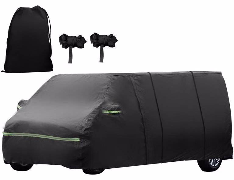 Copertura per auto, adatta a garage completi, lunghezza 490 cm, per VW T5 T6, realizzata in tessuto Oxford 300D, impermeabile, resistente ai raggi UV e traspirante