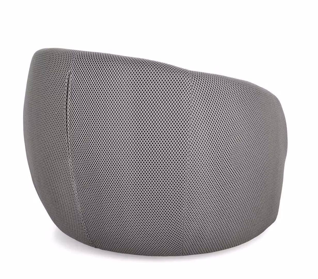 Poltrona lounge girevole Bizzotto in tessuto grigio con braccioli – 2