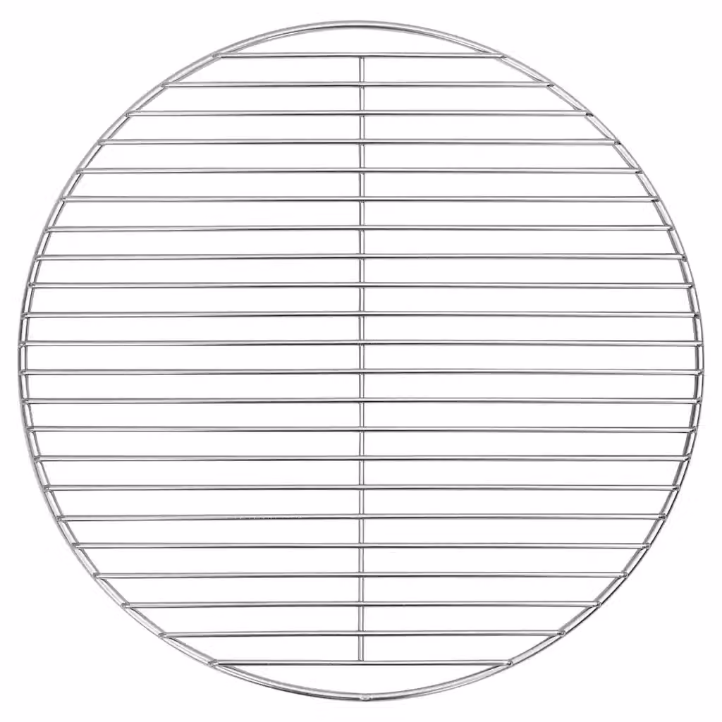 Griglia per barbecue vidaXL in acciaio inossidabile Argento L: 43 cm x P: 43 cm