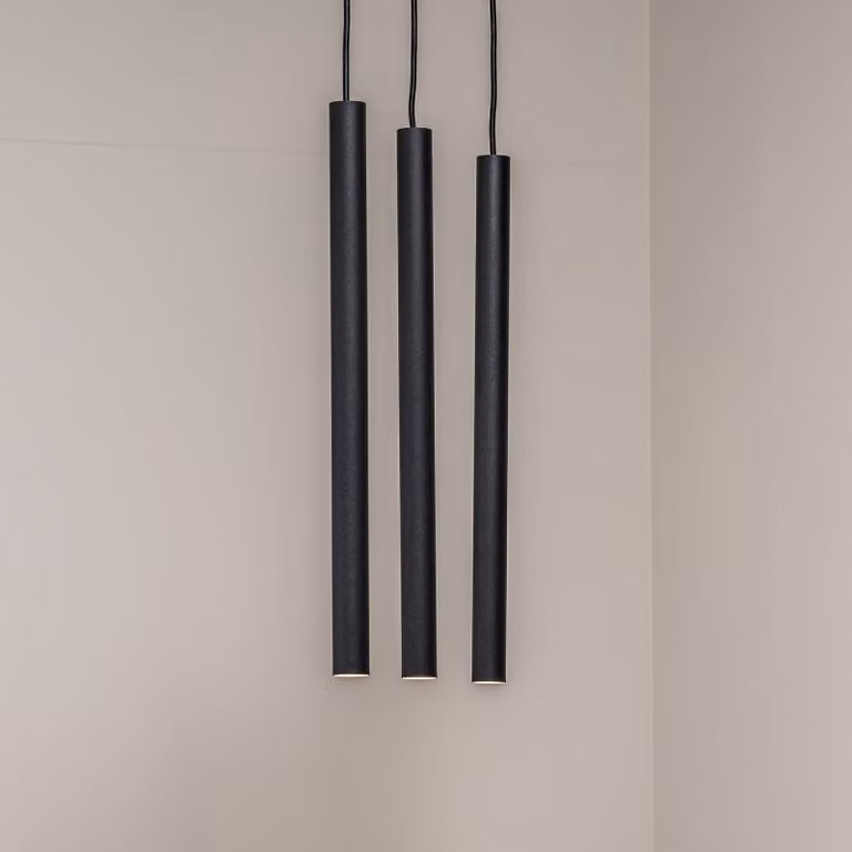 Lampada a sospensione Sone Argon, dimmerabile, Nero, Soggiorno / Sala da pranzo, Metallo, Lampada a sospensione