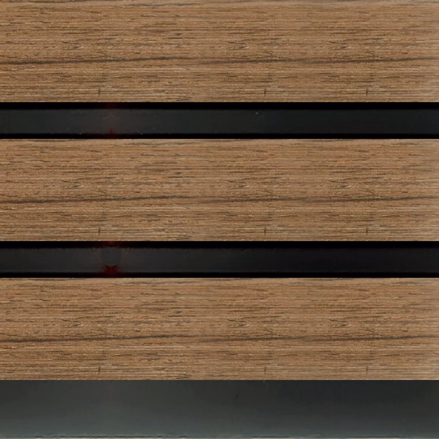 Pannelli Acustici Murali per Pavimentazione da Bagno - 2400mm x 300mm - Marrone (Natural Oak)