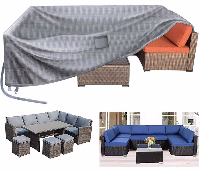 Copertura per mobili da giardino, dimensioni 280x205x100 cm, impermeabile, con protezione UV, realizzata in tessuto Oxford 420D