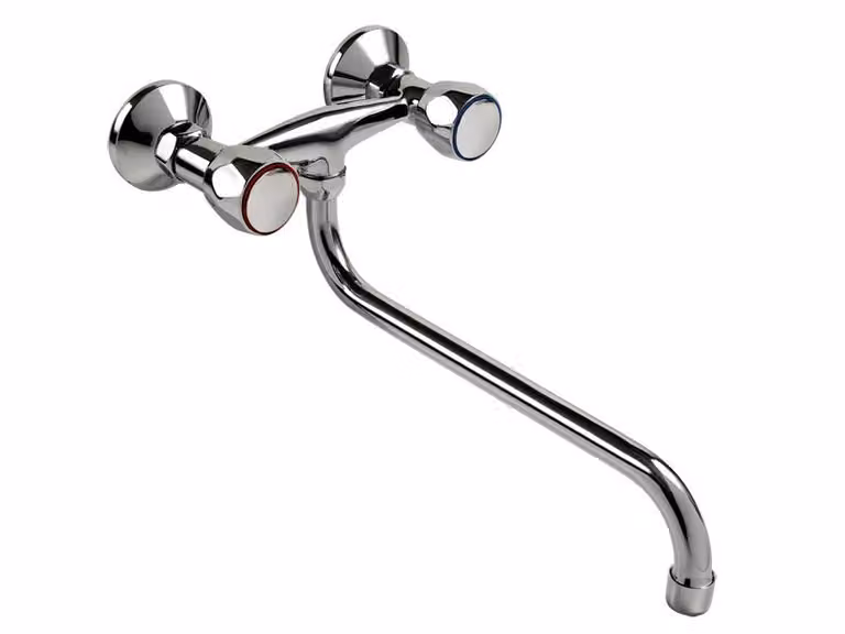 Miscelatore per lavabo Balletto (85013) Miscelatore per lavabo, 150 mm, braccio a S 25 cm, valvola in Vetroceramica, cromo