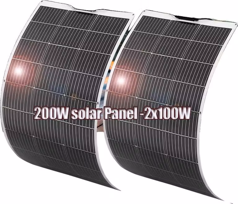 Pannello solare, design flessibile, alta efficienza, 200W
