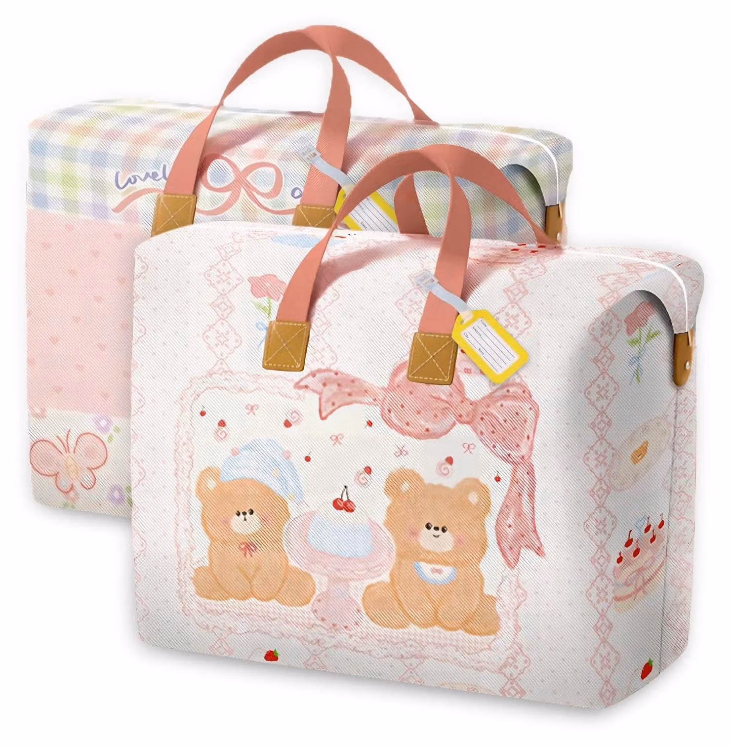Set di 2 sacchi porta lenzuola e coperte
