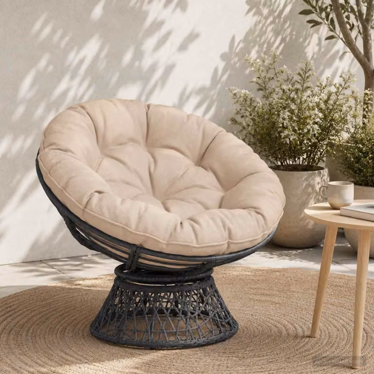 vidaXL Cuscino per Sedia Appesa VIANEN 100% Poliestere Crema