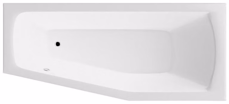 Vetroceramica Aqualine - Vasca da bagno Opava 1700x700x440 mm, destra, bianco A1771