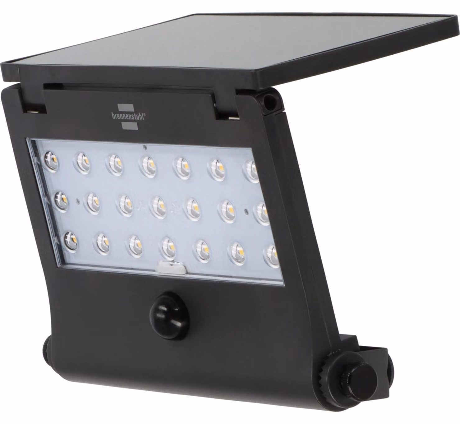 brennenstuhl 1173740003 brennenstuhl SOL 1000 Pad LED Solarleuchte grau 26,2 cm, 1000 Lumen
