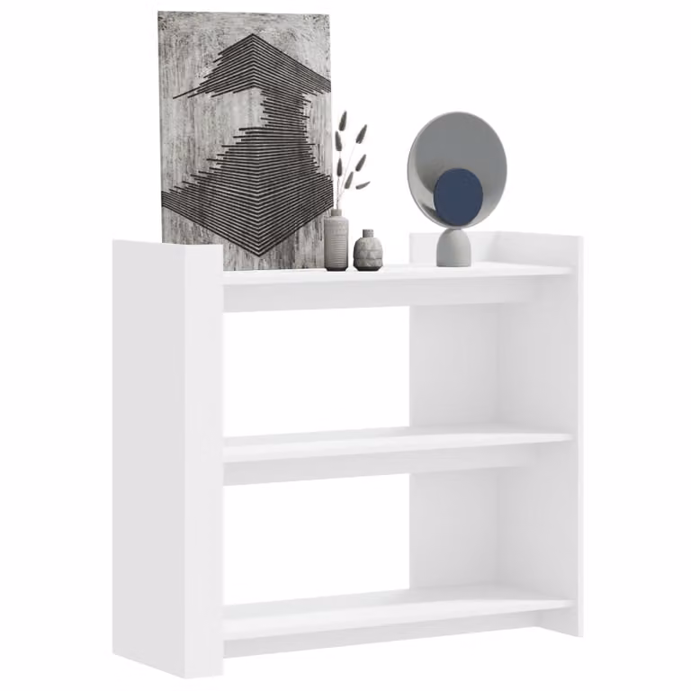 vidaXL Tavolino Consolle Bianco in Legno e MDF L: 100 cm, P: 35 cm, H: 90 cm