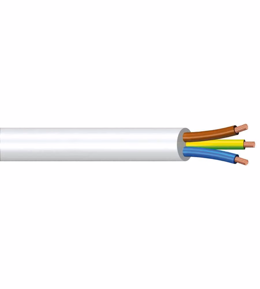 Cavo elettrico tripolare Poly Pool bianco - 10m