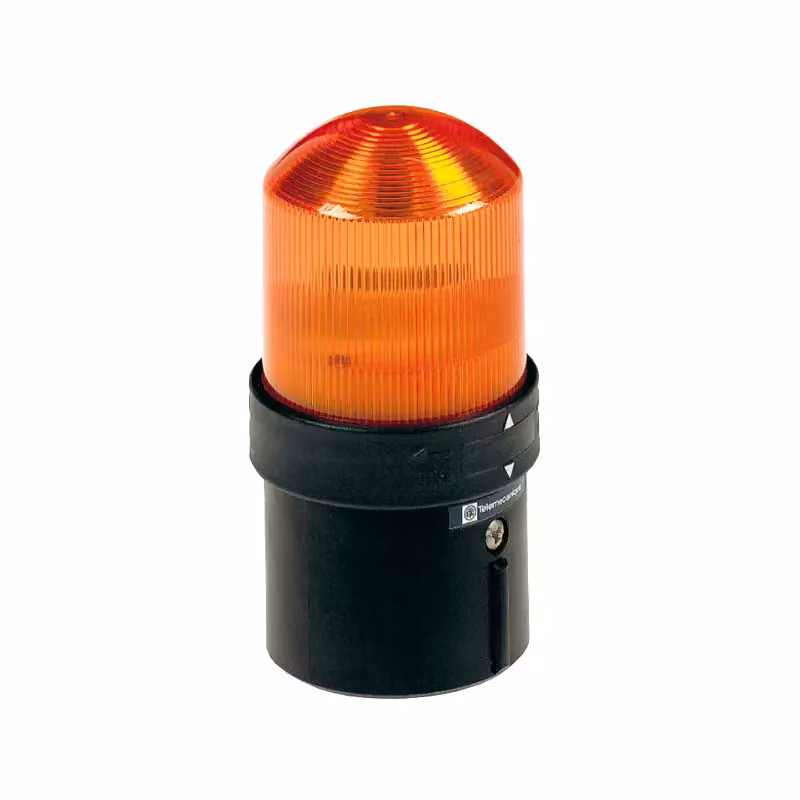 Stazione di segnalazione Schneider Electric con luce lampeggiante, arancione XVB, base BA 15d, 48-230 V CA - IP65 XVBL4M5
