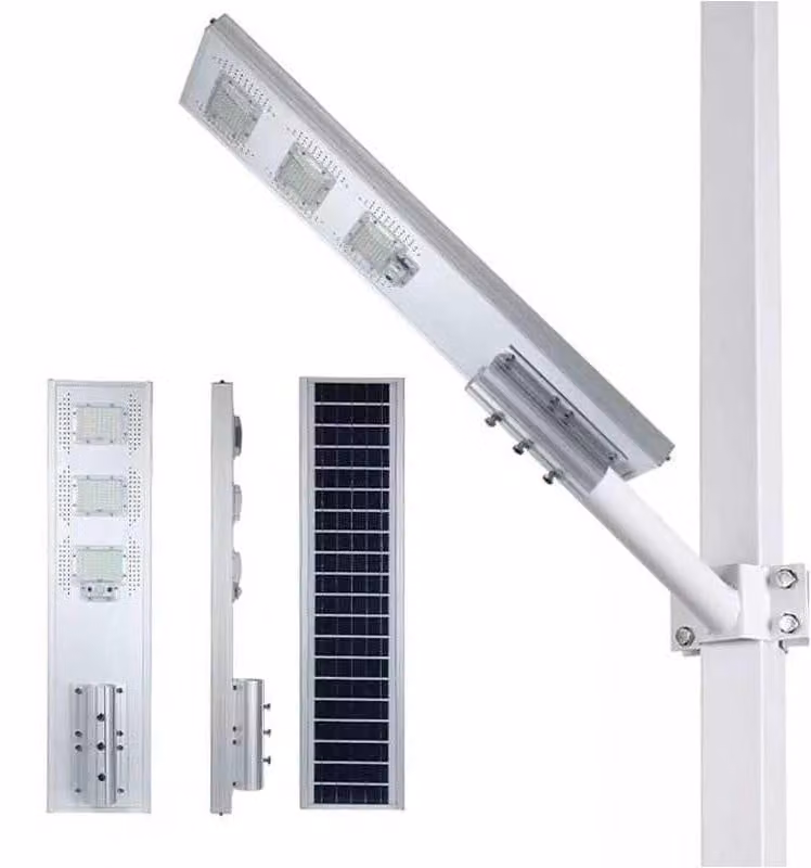 Lampada da giardino solare da 1600W - Potente lampada LED da esterno a energia solare con corpo in alluminio