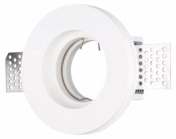 V-TAC VT-771 Portafaretto led in gesso da incasso a scomparsa rotondo GU10 Φ103mm - 3652
