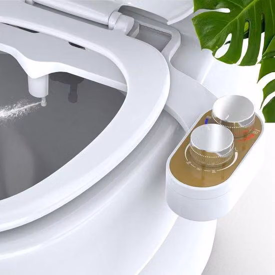 Famanu, copripissoa per bidet autopulente - con doppio getto, pressione dell'acqua regolabile