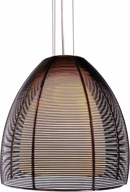 Lampadario a sospensione moderno DEKO-LIGHT a forma di campana in metallo nero con attacco E27, ideale per cucina o sala da pranzo