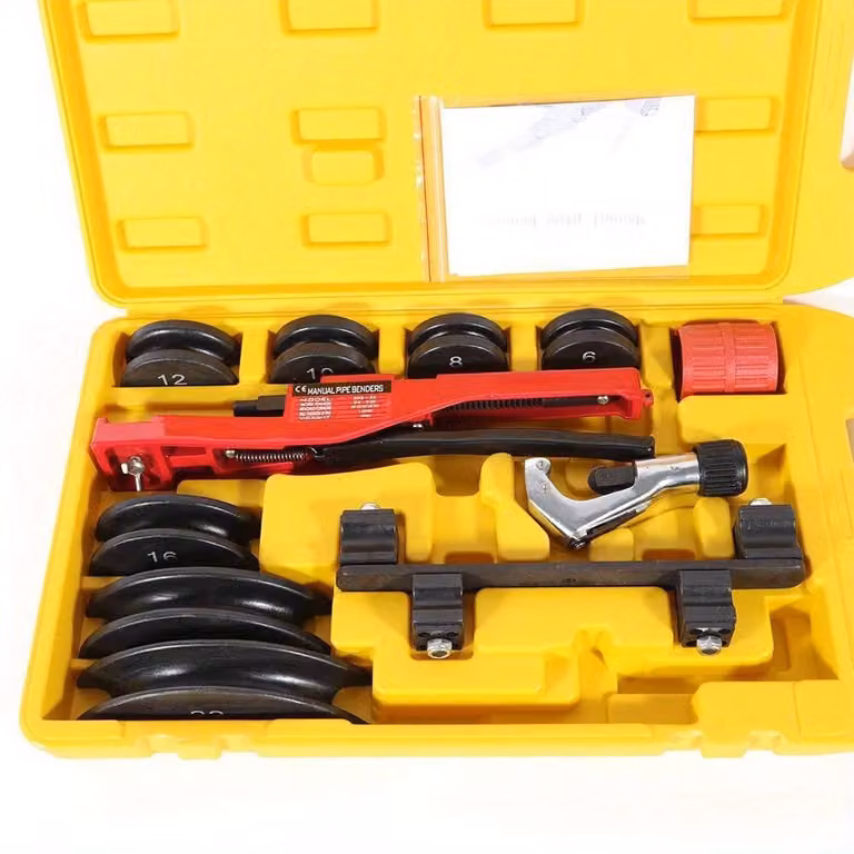 Set manuale per piegare tubi di rame e metallo, adatta per tubi con diametro da 6 a 22 mm