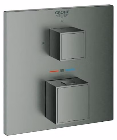 Grohe Grohtherm Cube mitigeur de douche thermostatique, pour Rapido SmartBox, 1 vanne d'arrêt, 24153AL0, 24153AL0