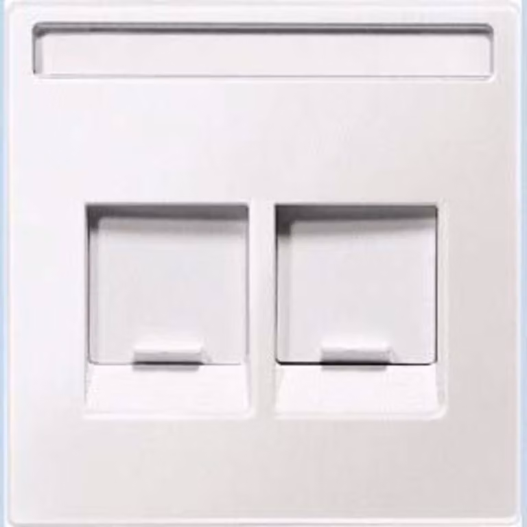 5 pezzi Piastra centrale 2f.pws f.Mod.Jack Schr.feld - Piastra di copertura centrale Modular Jack MEG4564-0419