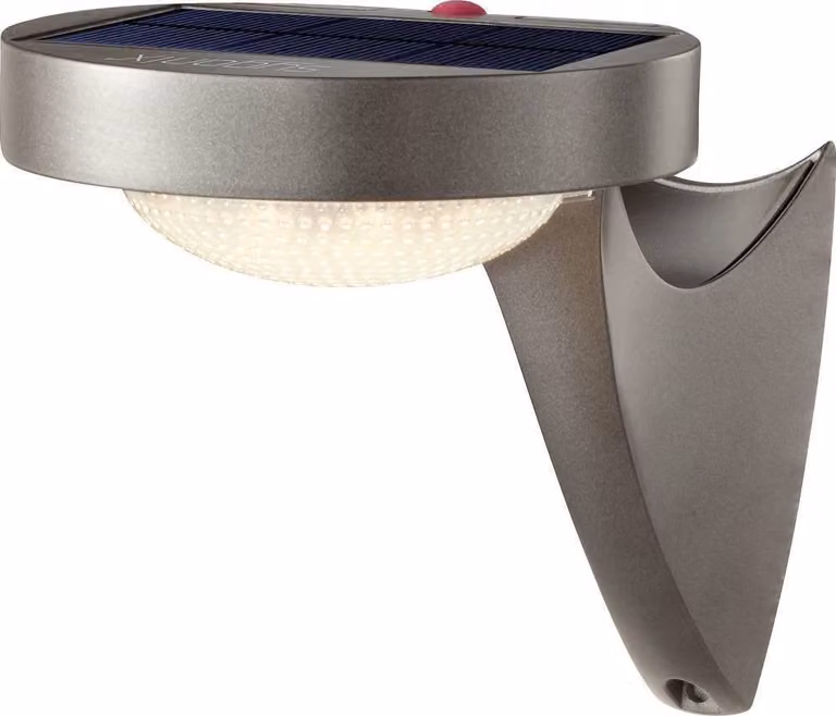 Sygonix SY-4673532 Applique solare da esterno con rilevatore di movimento LED LED installato in modo permanente 10 W Grigio (opaco)