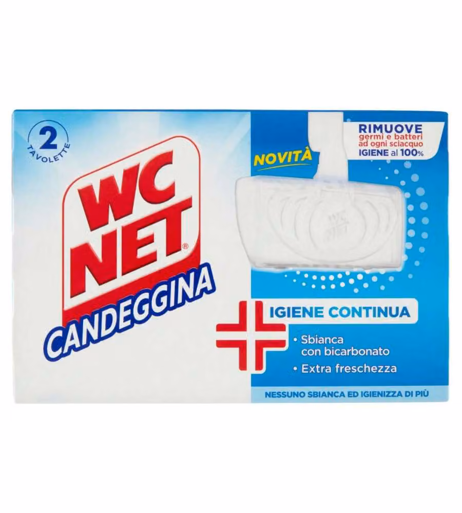Tavoletta WC Candeggina Igiene Continua Pulente e Sbiancante 2pz
