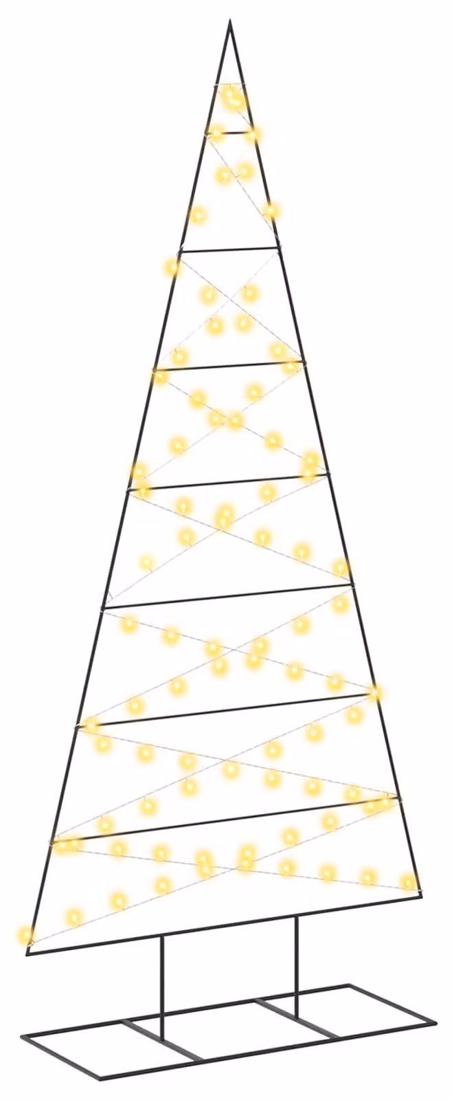 Albero di Natale in metallo KUOPIO, 210 cm, luci bianche calde