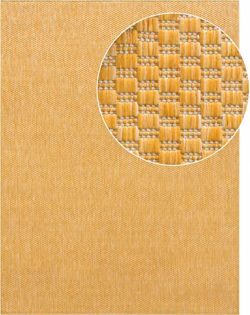 Tappeto Venezia giallo per interni ed esterni L: 160 cm, P: 220 cm