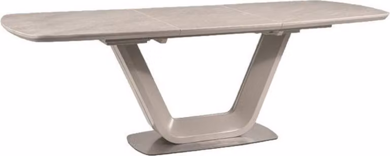 Casa Padrino tavolo da pranzo in Vetroceramica grigio / argento 160-220 x 90 x h. 76 cm - Tavolo da cucina allungabile - Mobili da sala da pranzo