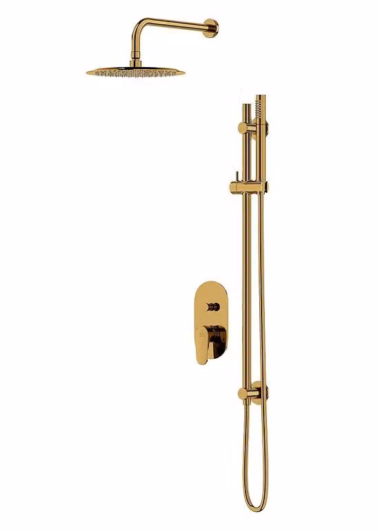 SET B262 Set da incasso INVERTO con miscelatore vasca/doccia, oro (S952-007)